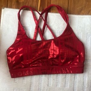 Lululemon RARE red energy bra